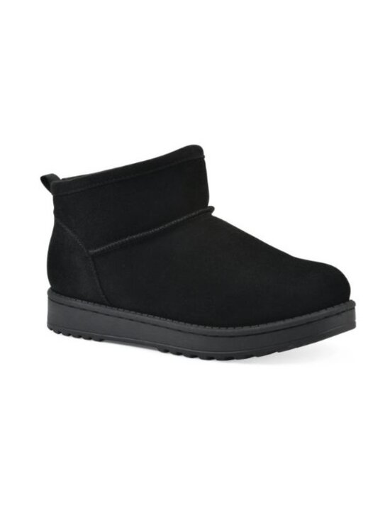 WHITE MOUNTAIN Icebox Women White Mountain Womens Icebox Ankle Booties Black Suede Size 9.5 NEW